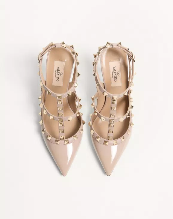 Valentino Patent Rockstud Caged Pump 100Mm - Image 5